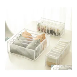 Storage Drawers Foldable Der Bedroom Closet Organizer For Socks Underwear Organizador Box Bra Divider Rangement Boxes Drop Delivery Dhxxs