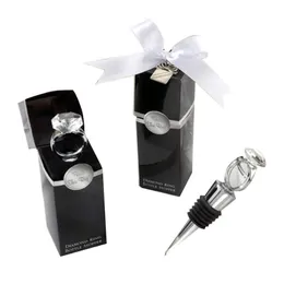 Ferramentas de bares Crystal Diamond Ring Stoppers Home Kitchen Tool Tool Champagne Bottle Stopper Casamento Gift Gifts Caixa de embalagem Drop DHYPK