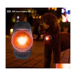 Dog Apparel Pet Led Safety Flashing Light Waterproof Antilose For Collar Small Big Cat Accessories 3 Modes Drop Delivery Home Garden Dhnv3