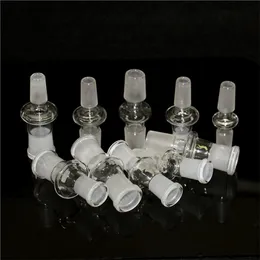 Adattatore in vetro da 10 stili Adattatore per ciotola per narghilè 14mm-14mm 18-18mm Femmina 14-18mm maschio bong in vetro per tubo dell'acqua piattaforma petrolifera