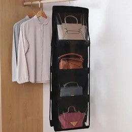 Bolsa traseira de caixas de armazenamento com porta pendurada Pocket Pocket 8 bolsos 2pcs usados ​​para armazenar roupas e bolsas prateleira de alta qualidade