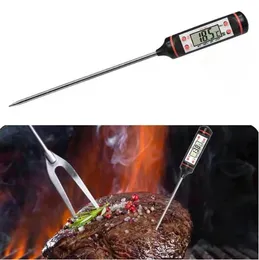 Elektronische thermometer voor BBQ -barbecuekookbakken Meet de temperatuur van oliekelk en geroosterde vleeskeukenaccessoires