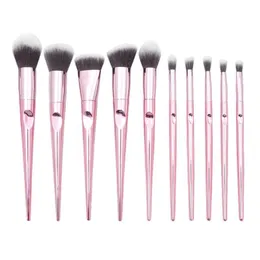 Makeup Brushes 10 Pcs Wet And Wild Series Brush Hand Thumb Handle Set Beauty Tools Foundation Mtifunction Drop Delivery Health Access Dhxpg