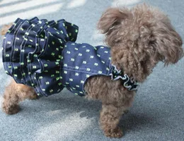 Собачья одежда лето джинсовая платья джинсовая юбка для джинсов платья кошачьи щенки маленький костюм Pet jorkie poodle наряд