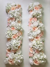الزهور الزخرفية جدار الكوبية الاصطناعي مزينة لخلفية الزفاف وأركان الأقواس على الطرق