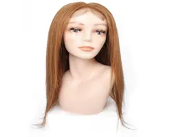 KISSHAIR Straight Human Hair Lace Front Wigs 44 레이스 클로저 8 Ash Brown 27 Honey Blonde 30 Medium Auburn Brazilian Human Hair 2074693