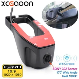 Xcgaoon Wi -Fi 170 stopnia samochodem DVR rejestrator wideo kamera deska rozdzielcza 1080p Nocna wersja NoveK 96655 Użyj czujnika Sony 322