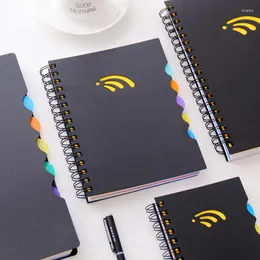 B5 Spiral Book Coil Notebook Horizontal Line Paper Color Classification Diary Sketch For School Stationery Store