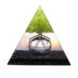 Biżuteria torebki szklane okrągłe koralik orgonitu piramida naturalna perydot czarny obsydian reiki drzewo życia energetyka orgon piramid medytacja jogi