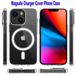 Magroge Transparent Clear Acrylic magnetiska stötsäkra telefonfodral för Samsung S22 S22Plus S22ultra Zfold 3 4 ZFLIP 3/4 Med detaljhandelspaket Magsafe Charger Cover Case