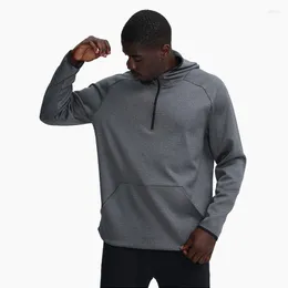 Men's Hoodies Zipper Men's Hooded Sweater Fitness Running Loose Sports Coat Men Basketball Training Long Sleeved T-shirt Tops Casua