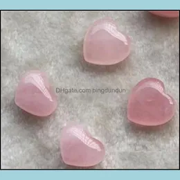 Kunsthandwerk natürliche Kristalle Steine ​​Herzscheiße Liebe rosa Heilungsschmuck geschnitzt Edelstein Damen Damen Schöne 5tr3 Drop Lieferung Ho ototf