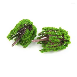 Fiori decorativi 25 pezzi Modello di plastica Train Artificial Miniature Tree Scenery Decoration Alberi
