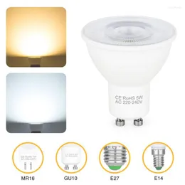 Bulb 2835 Plastic-clad Aluminum Lamp Cup 220V 5W 6 7W 12 Cold/Warm 350lm Spot Light Bulbs