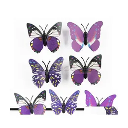 Party Decoration 7Cm Decorative Simation Butterfly Single Layer Plastic Butterflys 3D Simations Decorativebutterfly T9I001973 Drop D Dhngx