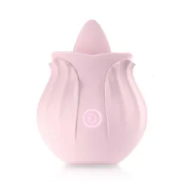 Sex leksaker massager rose sexiga leksaker för kvinnlig tung som slickar vibrerande mastrubator bröstnippel klitoris klitor stimulator fidget leksak uppladdningsbar