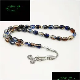 Charm armband lysande tasbih special muslimsk radband allt är misbaha eid ramadan gåva islamisk masbaha 33 bönpärlor armele dh9rm