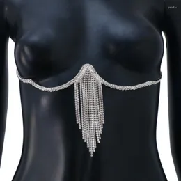 Gürtel Kette BH Glitzer Kristall Körperketten für Frauen Sexy Bikini Nachtclub Schmuck verstellbar Dropship