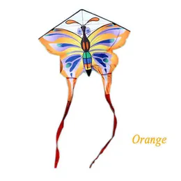 New Arrive Outdoor Fun Sports Butterfly Kite Long Tail / Animal Kites With Handle Line 0110