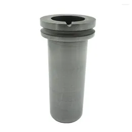 Storage Bottles 2 KG Pure Graphite Crucible With Grooved Flange For Smelting Casting Melt Melting Gold Silver Copper Scrap