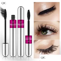 Mascara Qic 3D Sexy Double Effect Waterproof Longlasting Nonsbavature Swatproof Moisturizer No Blooming Snello Curling Thick And Fl Ey Dhblj