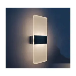 Vägglampa modern luminaria led belysning 6w 29 cm längd akryl ac85265v sängkläder rum levande inomhus sushi form droppleverans hem ga dhxik