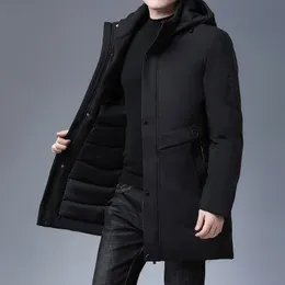 Jackets Men's Clothing Top Quality Brand Fashion Casual Casual Warm Long Parka Winter Jacket With Hood Windbreaker Caats 230109