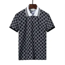 Męskie polo luksusowe Europa Paris Patchwork Men Tshirt moda męska designerka t-shirt casual mężczyzn ubrania medusa bawełniane tee luksusowe polo rozmiar m-3xl #88888