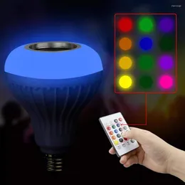 Bluetooth Music Bulb Light LED色のスマート電球の変更スマート電球は、ホームパーティー用のリモートコントロールを備えています