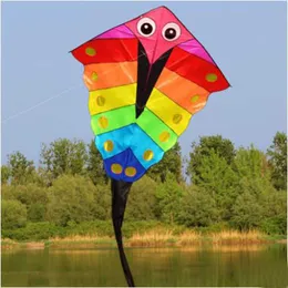 Kites New High Quality Power Fish kite With Handle and Line Factory Outlet Good Flying 0110