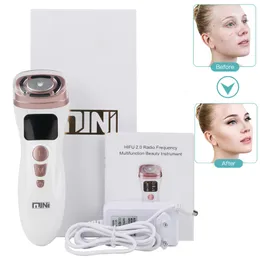 Body Skin Care Mini HIFU 2nd Generation Original EMS RF Ultrasonic Rejuvenation Tighten Lifting Therapy LED Anti Wrinkle 230109