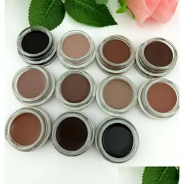 Eyebrow Enhancers Pomade Waterproof Cream Long Lasting Natural Easy To Wear 11 Colors With Retail Package Coloris Makeup Eyebrows Ge Dhob5