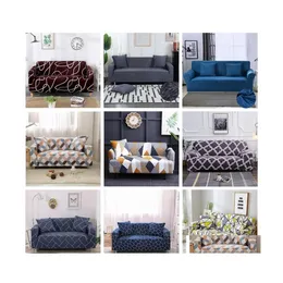 Chair Covers Mtistyle Sofa Ers Set Elastic Corner For Living Room Couch Er Home Decor Assemble Sliper Fhl489Wll Drop Delivery Garden Dhjoh