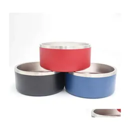 Dog Bowls matare boomer 32 oz rostfritt stål tumlar dubbel vägg vakuum insat stor kapacitet 32 ​​oz husdjur leveranser muggar wll1018 dhyz5