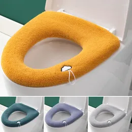 Coprisedili per WC Cuscino universale Fodera in peluche spessa con maniglia Accessori da bagno nordici