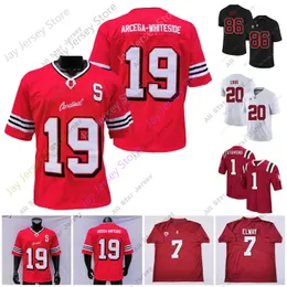 Camisas de futebol Stanford Camisa de futebol Ncaa College Richard Sherman Andrew Luck John Elway Zach Ertz Christian Mccaffrey Mills