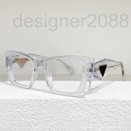 Solglasögon designer Nya herrar eller kvinnor SPR 08YS CAT EYE Square Fashion Luxury Märke Transparent Triangel Graphic Temple UV400 med Box M247