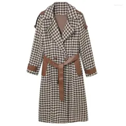 Wełniana kurtka wełniana damska damska średniej długości jesienna zimowa odzież 2023 Płaszcz Ogara Otwara Przestrzeń żeńska top płaszczowy