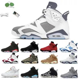 Cool Grey Jumpman 6 6S Mens 농구화 블랙 메탈릭 조지 타운 대학교 블루 UNC UNC Midnight Navy Toro 남자 야외 스포츠 야외 트레이너 스니커즈 신발