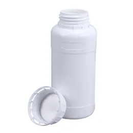 뚜껑이있는 둥근 플라스틱 병 HDPE 재료 액체 로션 저장 용기