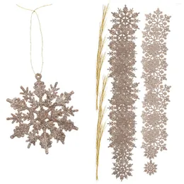 Noel dekorasyonları kar tanesi Noeltre dekor asılı süslemeler kolye ev pervane süsleme malzemeleri çelenk parti süslemesi