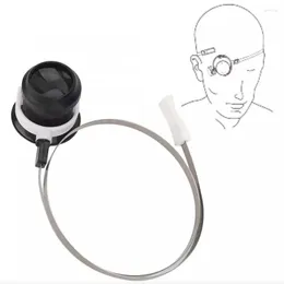 Guarda i kit di riparazione copricapo monocular ingrandimento vetro 5x in acciaio inossidabile tetto in acciaio loupe per gli utensili orologio per gli utensili necessari