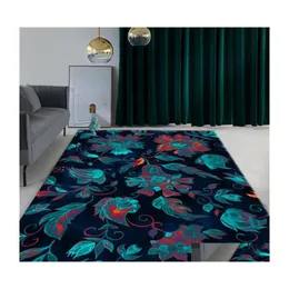 Carpets Ethnic Style Floral Carpet Living Room Luxury Bohemian Coffee Table Rug Rec Place Mats For Dining Bedroom Drop Delivery Home Dh0Zr