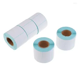 Gift Wrap 800pcs/Roll Adhesive Thermal Label Sticker Paper Supermarket Price Blank Barcode Direct Print Waterproof Supplies