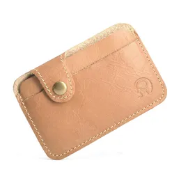 Retro Leather Kreditgesch￤ft Mini Karte Geld Brieftasche 2022 Praktische Mann Frauen Smart Wallet Visitenkarte Inhaber Bargeld Geldb￶rse Kartenkoffer FSXJY119