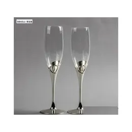 Hip Flasks Wedding Champagne Glasses Flutes Toasting Wine Festive Party Supplies Drop Delivery Home Garden Kitchen Dining Bar Drinkwa Dhwzh