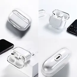 AirPods Proヘッドフォンアクセサリーソリッドシリコンかわいい保護透明透明耳電話カバーアップルワイヤレス充電ボックスショックプルーフケース