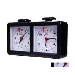 Andra klocktillbehör Leap PQ9905 Quarz Analog Chess Clock IGO ​​Räkna upp Timer för speltävling Drop Delivery Home DHPE2