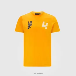 Camisetas de verão masculinas 2021 Novo Jersey F1 Jersey McLarens Equipe no 4 T-shirt Casual Motorcycle Suit de corrida masculino Racing 3D Tops