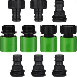 Kökskranar 10 st robust slangadaptrar Garden Connectors kit Snabbanslutning Reparationskontakt